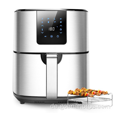 elektrische Lufttopf-Fritteuse 5.5L Luftfritteuse Zuhause mit multifunktionalem 0iless Air Fryer-Ofen